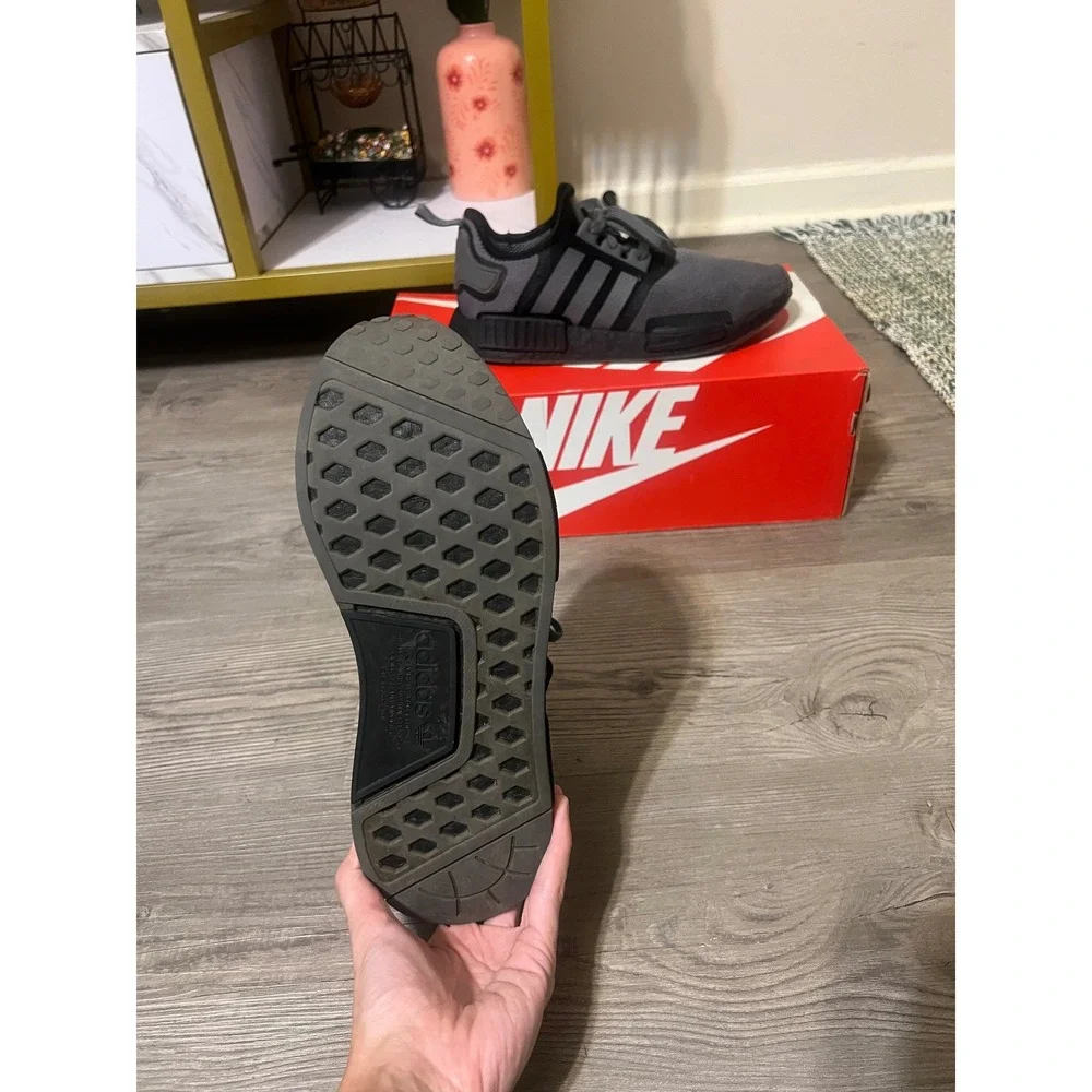 adidas NMD R1 Men's Grey Four Core Black FV1733 Size 9